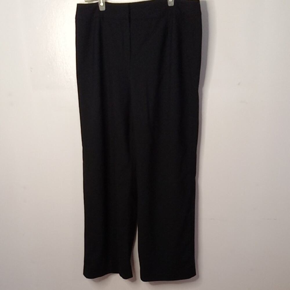 Jones New York Women's Size 16 Wool Blend Lined Classic Black Trousers.